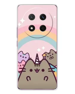 Чехол для Huawei Honor X9c с картинкой «Единорог Pusheen» Чехол для Huawei Honor X9c с картинкой «Единорог Pusheen»