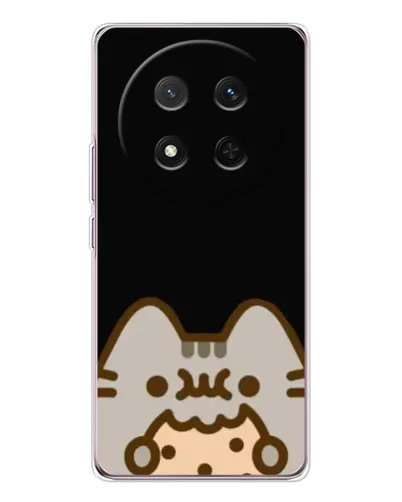 Чехол для Huawei Honor X9c с картинкой «Пушин на черном» Чехол для Huawei Honor X9c с картинкой «Пушин на черном»