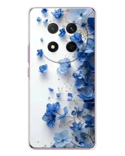 Чехол для Huawei Honor X9c с картинкой «Голубой цветочный каскад»