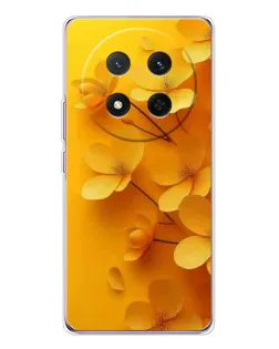 Чехол для Huawei Honor X9c с картинкой «Золотые лепестки»
