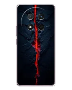 Чехол для Huawei Honor X9c с картинкой «Kрасная лавовая трещина»