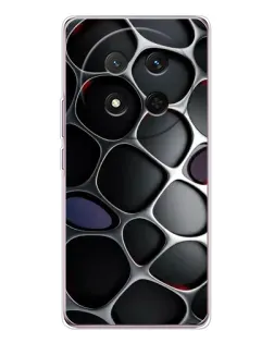 Чехол для Huawei Honor X9c с картинкой «Объемная темная решетка»