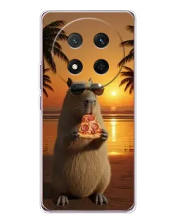 Чехол для Huawei Honor X9c с картинкой «Капибара с пиццей» Чехол для Huawei Honor X9c с картинкой «Капибара с пиццей»