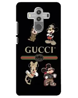 Чохол для Huawei Mate 10 Pro з картинкою «Gucci — герої Disney та монограма»