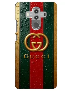 Чохол для Huawei Mate 10 Pro з картинкою «Gucci — фірмова смуга та золото»