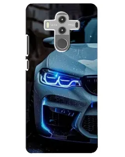 Чохол для Huawei Mate 10 Pro з картинкою «Погляд BMW з синіми фарами»