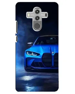 Чехол для Huawei Mate 10 Pro с картинкой «Голубая BMW M4»