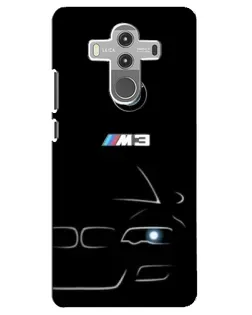 Чехол для Huawei Mate 10 Pro с картинкой «Минималистичный принт BMW M3»