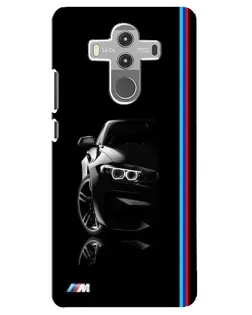 Чехол для Huawei Mate 10 Pro с картинкой «Силуэт BMW в темноте»