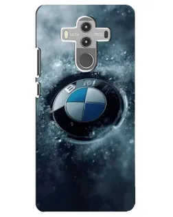 Чехол для Huawei Mate 10 Pro с картинкой «Логотип BMW — лед»