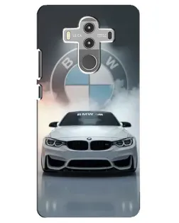 Чехол для Huawei Mate 10 Pro с картинкой «BMW в белом дыму»