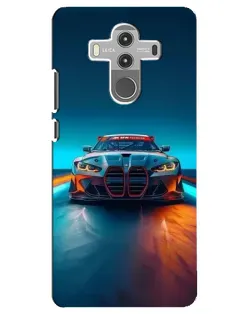 Чехол для Huawei Mate 10 Pro с картинкой «BMW — огни неона»