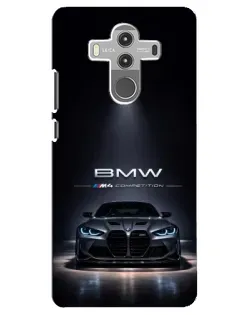 Чехол для Huawei Mate 10 Pro с картинкой «BMW сквозь ночной город»