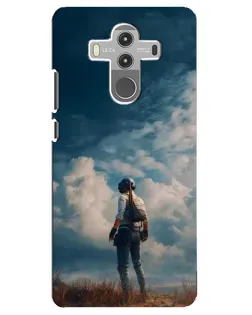 Чохол для Huawei Mate 10 Pro з картинкою «Герой PUBG на скелі»