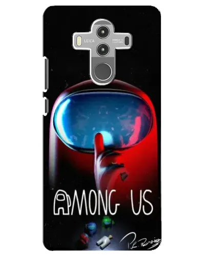 Чехол для Huawei Mate 10 Pro с картинкой «Красный импостер — макро»