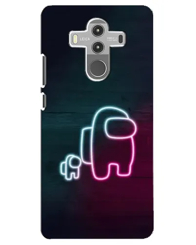 Чехол для Huawei Mate 10 Pro с картинкой «Among Us неон-арт»