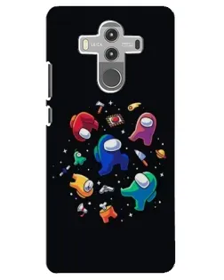 Чехол для Huawei Mate 10 Pro с картинкой «Among Us космос»
