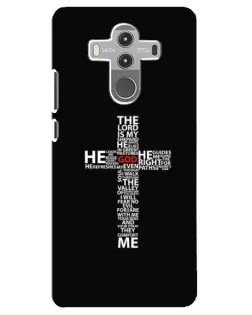 Чехол для Huawei Mate 10 Pro с картинкой «Текстовый крест»