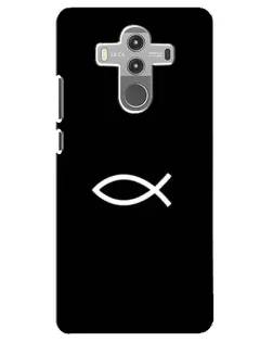 Чехол для Huawei Mate 10 Pro с картинкой «Символ рыбы Jesus»