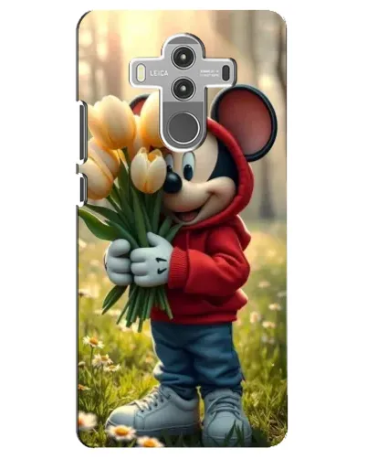 Чехол для Huawei Mate 10 Pro с картинкой «Микки с тюльпанами» Чехол для Huawei Mate 10 Pro с картинкой «Микки с тюльпанами»