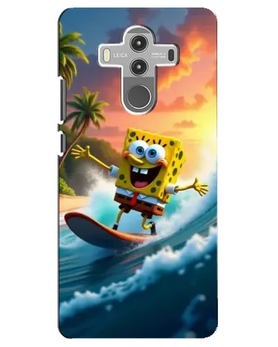 Чехол для Huawei Mate 10 Pro с картинкой «Губка Боб серфингист»