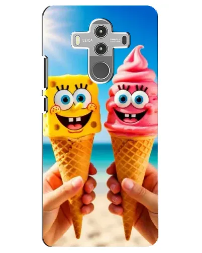 Чехол для Huawei Mate 10 Pro с картинкой «Спанч Боб мороженое»
