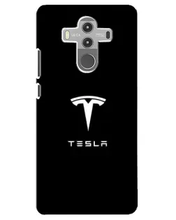 Чохол для Huawei Mate 10 Pro з картинкою «Tesla White Logo»