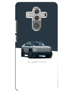 Чохол для Huawei Mate 10 Pro з картинкою «Сріблястий Cybertruck Tesla»