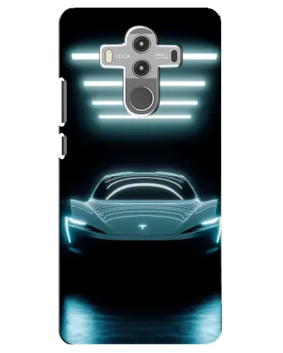 Чехол для Huawei Mate 10 Pro с картинкой «Tesla в неоне» Чехол для Huawei Mate 10 Pro с картинкой «Tesla в неоне»