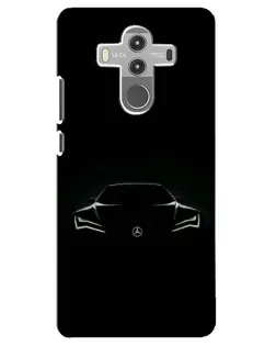 Чехол для Huawei Mate 10 Pro с картинкой «Mercedes — силуэт авто» Чехол для Huawei Mate 10 Pro с картинкой «Mercedes — силуэт авто»