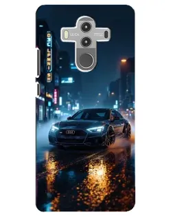 Чохол для Huawei Mate 10 Pro з картинкою «Нічне місто та Audi»