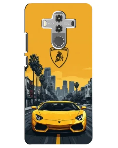 Чехол для Huawei Mate 10 Pro с картинкой «Желтый Lamborghini город» Чехол для Huawei Mate 10 Pro с картинкой «Желтый Lamborghini город»
