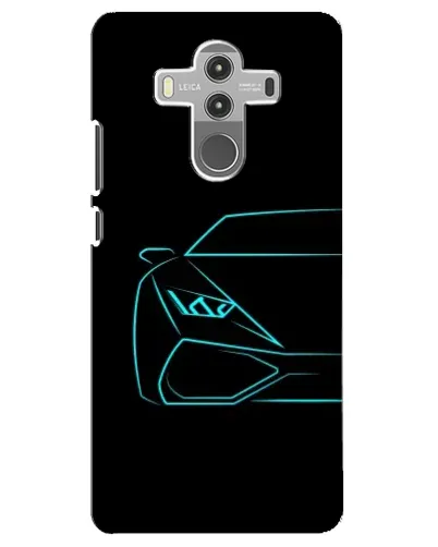 Чехол для Huawei Mate 10 Pro с картинкой «Голубой силуэт Lamborghini» Чехол для Huawei Mate 10 Pro с картинкой «Голубой силуэт Lamborghini»