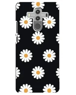 Чохол для Huawei Mate 10 Pro з картинкою «Ромашки на чорному»