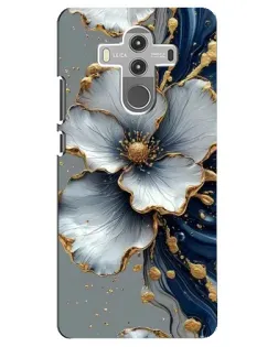 Чохол для Huawei Mate 10 Pro з картинкою «Біла квітка та золотий флюїд»