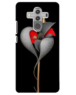 Чохол для Huawei Mate 10 Pro з картинкою «Срібна фантазійна квітка»