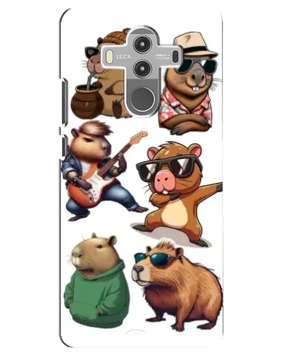 Чехол для Huawei Mate 10 Pro с картинкой «Крутые капибары музыканты» Чехол для Huawei Mate 10 Pro с картинкой «Крутые капибары музыканты»