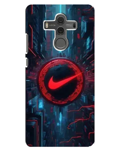 Чехол для Huawei Mate 10 с картинкой «Техногенный стиль Nike»