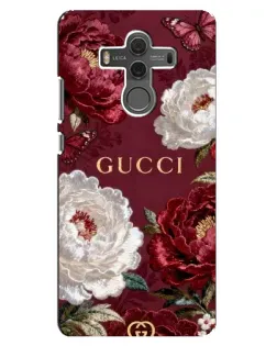 Чехол для Huawei Mate 10 с картинкой «Gucci — бордовые розы»