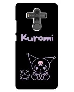 Чехол для Huawei Mate 10 с картинкой «Kuromi — черный минимализм»