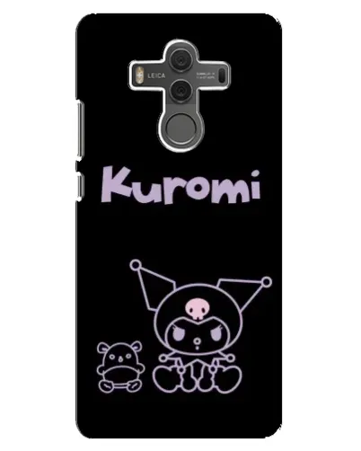Чехол для Huawei Mate 10 с картинкой «Kuromi — черный минимализм»