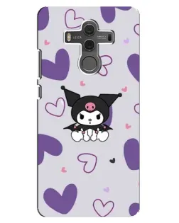 Чехол для Huawei Mate 10 с картинкой «Kuromi и лавандовые сердца»