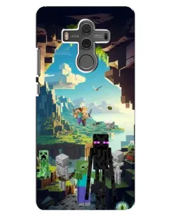 Чехол для Huawei Mate 10 с картинкой «Эндермен в лесу»