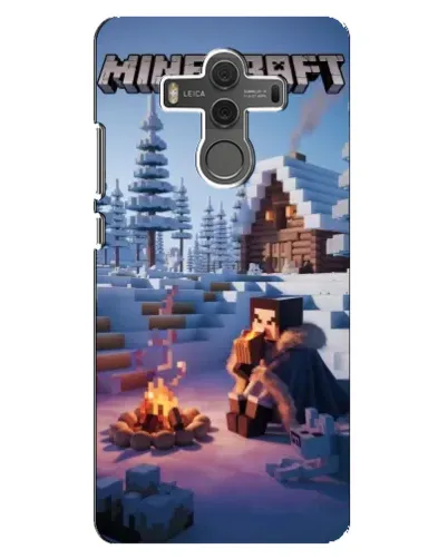 Чохол для Huawei Mate 10 з картинкою «Зимовий Minecraft»