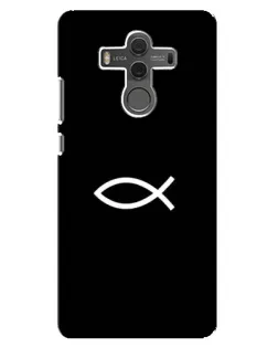 Чехол для Huawei Mate 10 с картинкой «Символ рыбы Jesus» Чехол для Huawei Mate 10 с картинкой «Символ рыбы Jesus»