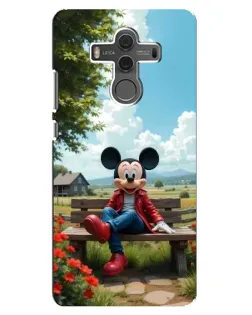 Чехол для Huawei Mate 10 с картинкой «Микки на скамейке»
