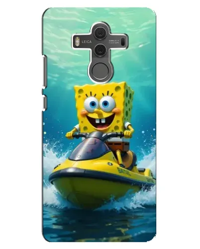 Чехол для Huawei Mate 10 с картинкой «Спанч Боб на гидроцикле»