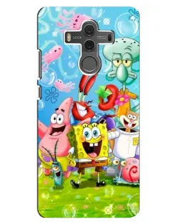 Чехол для Huawei Mate 10 с картинкой «Губка Боб и друзья»