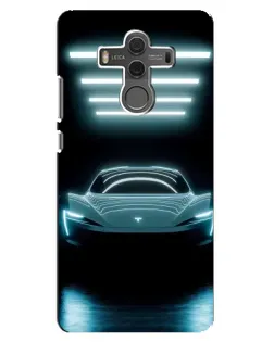 Чехол для Huawei Mate 10 с картинкой «Tesla в неоне» Чехол для Huawei Mate 10 с картинкой «Tesla в неоне»