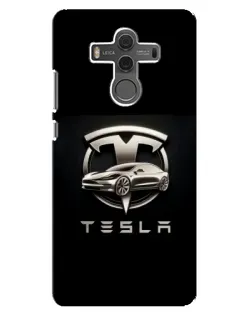 Чехол для Huawei Mate 10 с картинкой «Tesla — серебристое авто» Чехол для Huawei Mate 10 с картинкой «Tesla — серебристое авто»